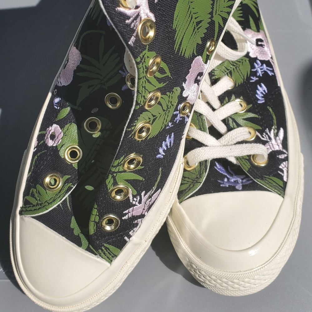 Converse all stars floral mid palm